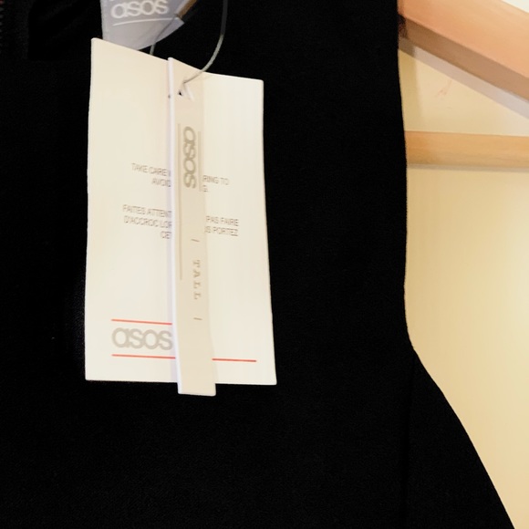 *NWT* Asos Tall Sequined Black Midi Dress - Picture 4 of 4